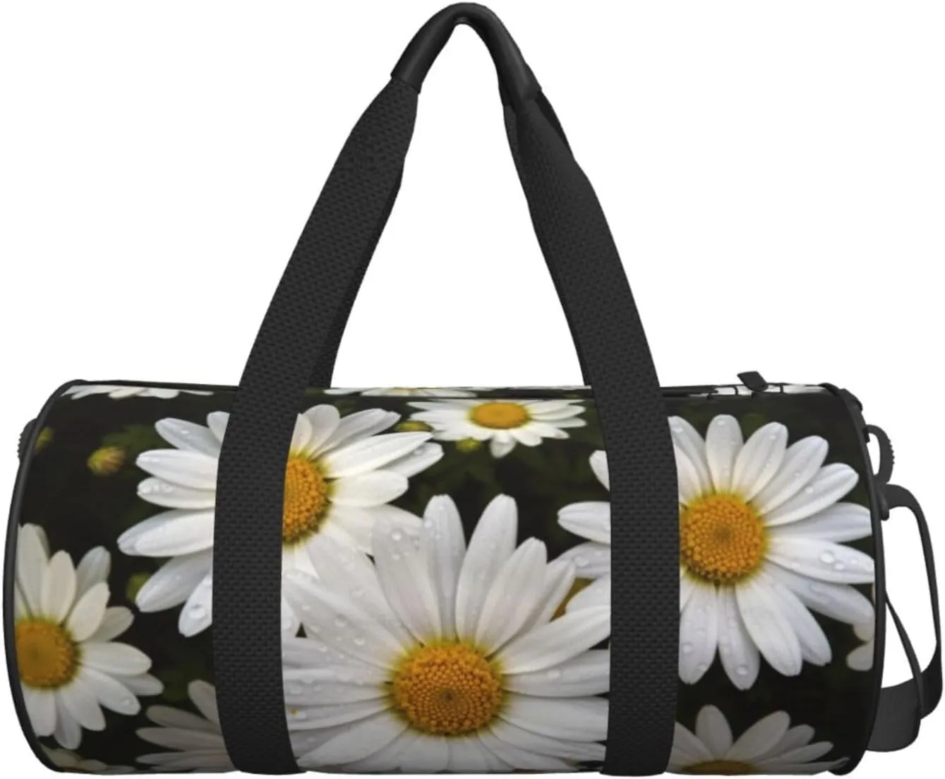 Travel Bag For Women,Daisy Flower Print Personal Item Duffle Bags,Weekend Travel Duffel Tote Bag,Travel Sport Gym Bag For Men,Airplane Travel Essentials For Flying