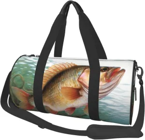 Travel Bag For Women,Fish Print Personal Item Duffle Bags,Weekend Travel Duffel Tote Bag,Travel Sport Gym Bag For Men,Airplane Travel Essentials For Flying