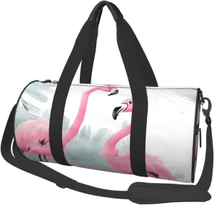 Travel Bag For Women,Flamingo Print Personal Item Duffle Bags,Weekend Travel Duffel Tote Bag,Travel Sport Gym Bag For Men,Airplane Travel Essentials For Flying
