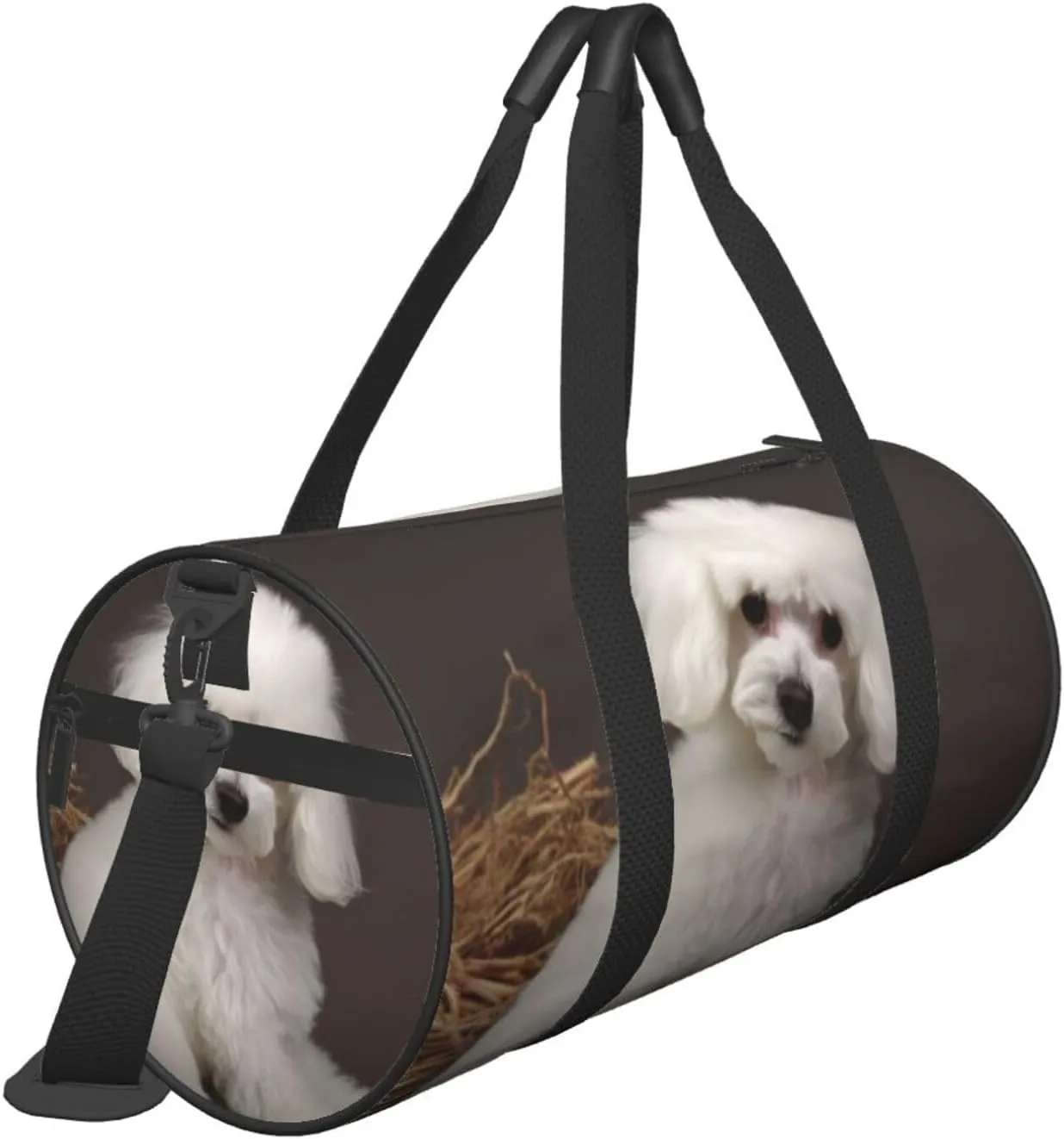 Travel Bag For Women,French Poodle Print Personal Item Duffle Bags,Weekend Travel Duffel Tote Bag,Travel Sport Gym Bag For Men,Airplane Travel Essentials For Flying