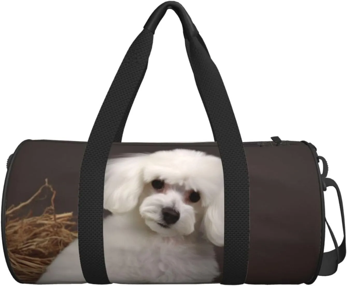 Travel Bag For Women,French Poodle Print Personal Item Duffle Bags,Weekend Travel Duffel Tote Bag,Travel Sport Gym Bag For Men,Airplane Travel Essentials For Flying