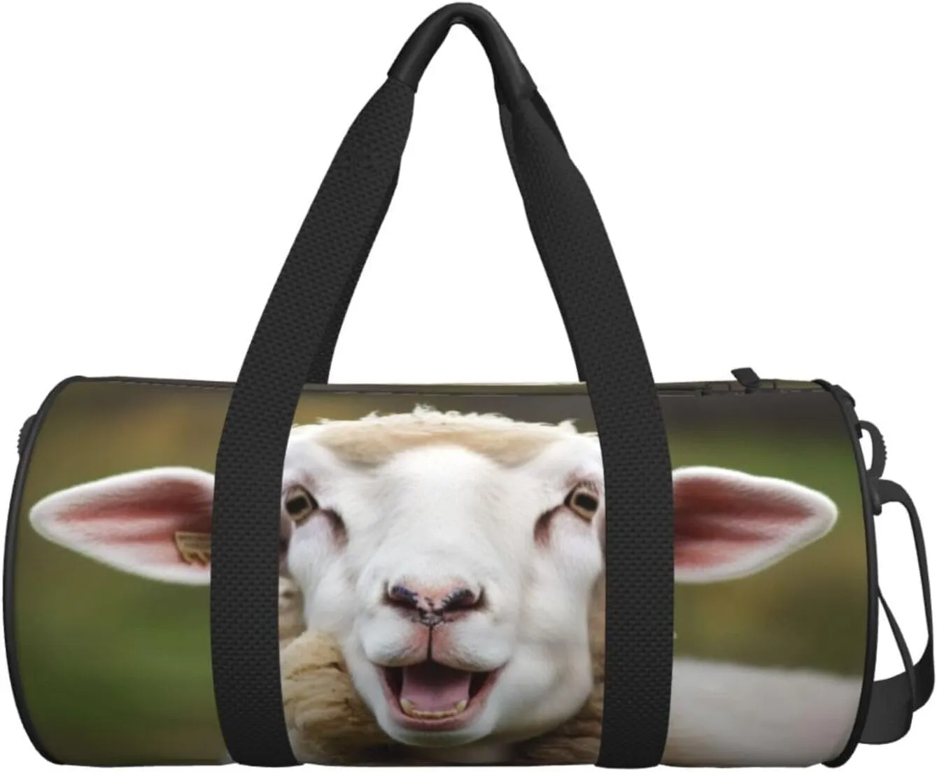 Travel Bag For Women,Funny Naughty Sheep Tongue Cute Animal Print Personal Item Duffle Bags,Weekend Travel Duffel Tote Bag,Travel Sport Gym Bag For Men,Airplane Travel Essentials For Flying
