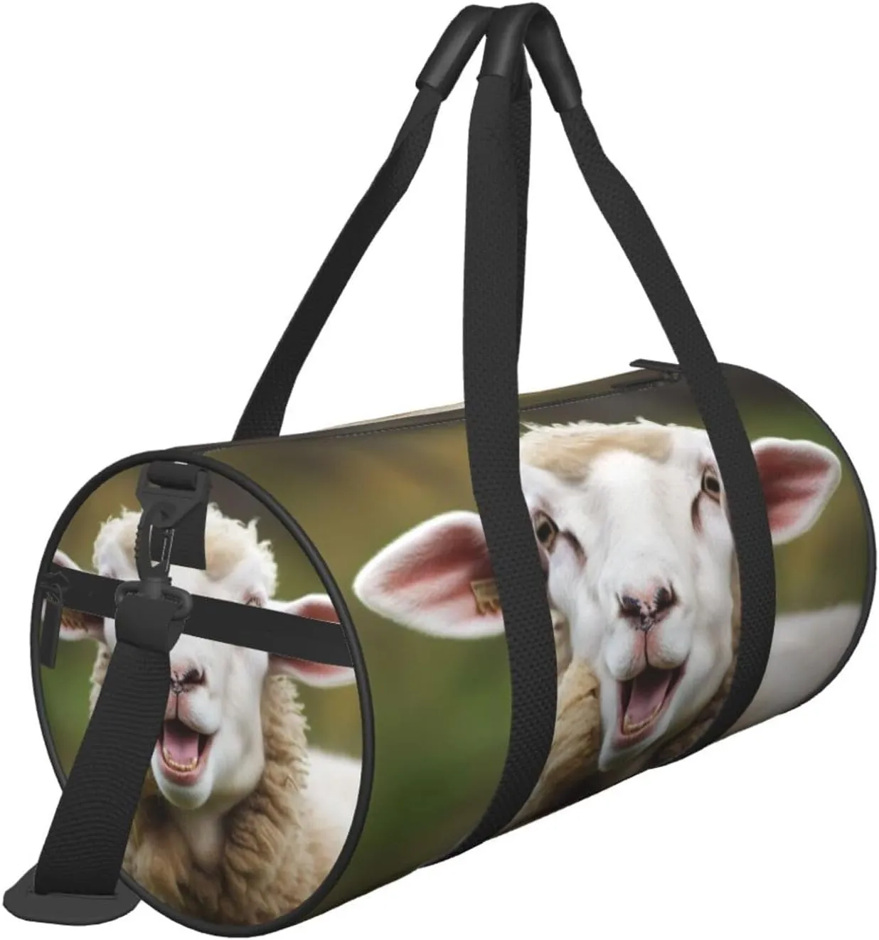 Travel Bag For Women,Funny Naughty Sheep Tongue Cute Animal Print Personal Item Duffle Bags,Weekend Travel Duffel Tote Bag,Travel Sport Gym Bag For Men,Airplane Travel Essentials For Flying