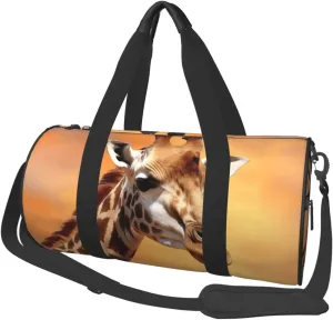 Travel Bag For Women,Giraffe Print Personal Item Duffle Bags,Weekend Travel Duffel Tote Bag,Travel Sport Gym Bag For Men,Airplane Travel Essentials For Flying