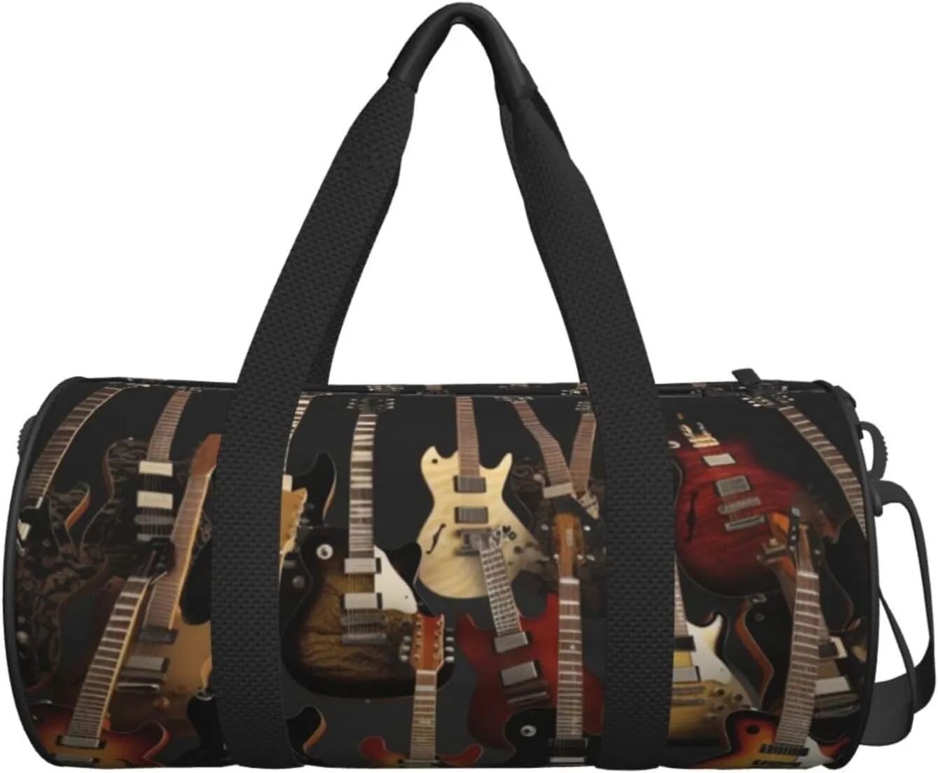 Travel Bag For Women,Guitars Print Personal Item Duffle Bags,Weekend Travel Duffel Tote Bag,Travel Sport Gym Bag For Men,Airplane Travel Essentials For Flying