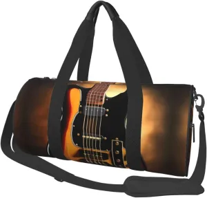 Travel Bag For Women,Instrumental Guitar Print Personal Item Duffle Bags,Weekend Travel Duffel Tote Bag,Travel Sport Gym Bag For Men,Airplane Travel Essentials For Flying