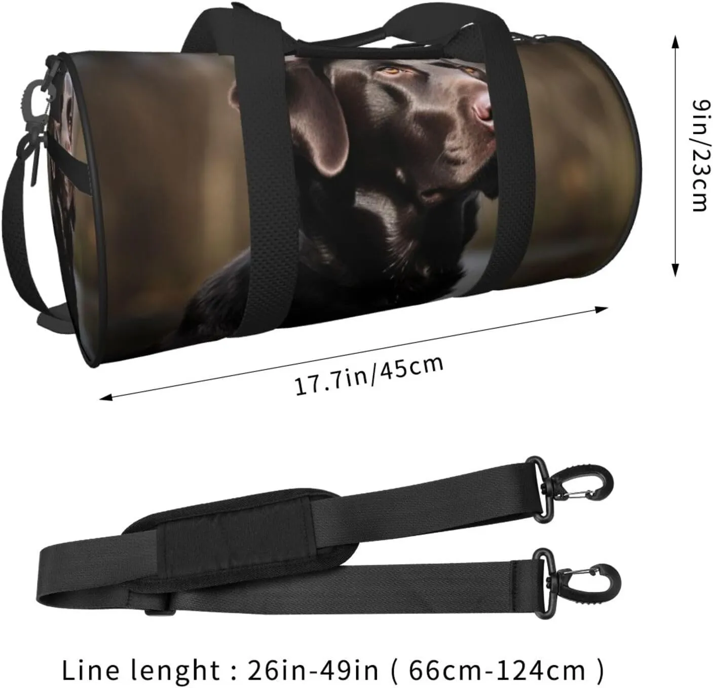 Travel Bag For Women,Labrador Retriever Print Personal Item Duffle Bags,Weekend Travel Duffel Tote Bag,Travel Sport Gym Bag For Men,Airplane Travel Essentials For Flying