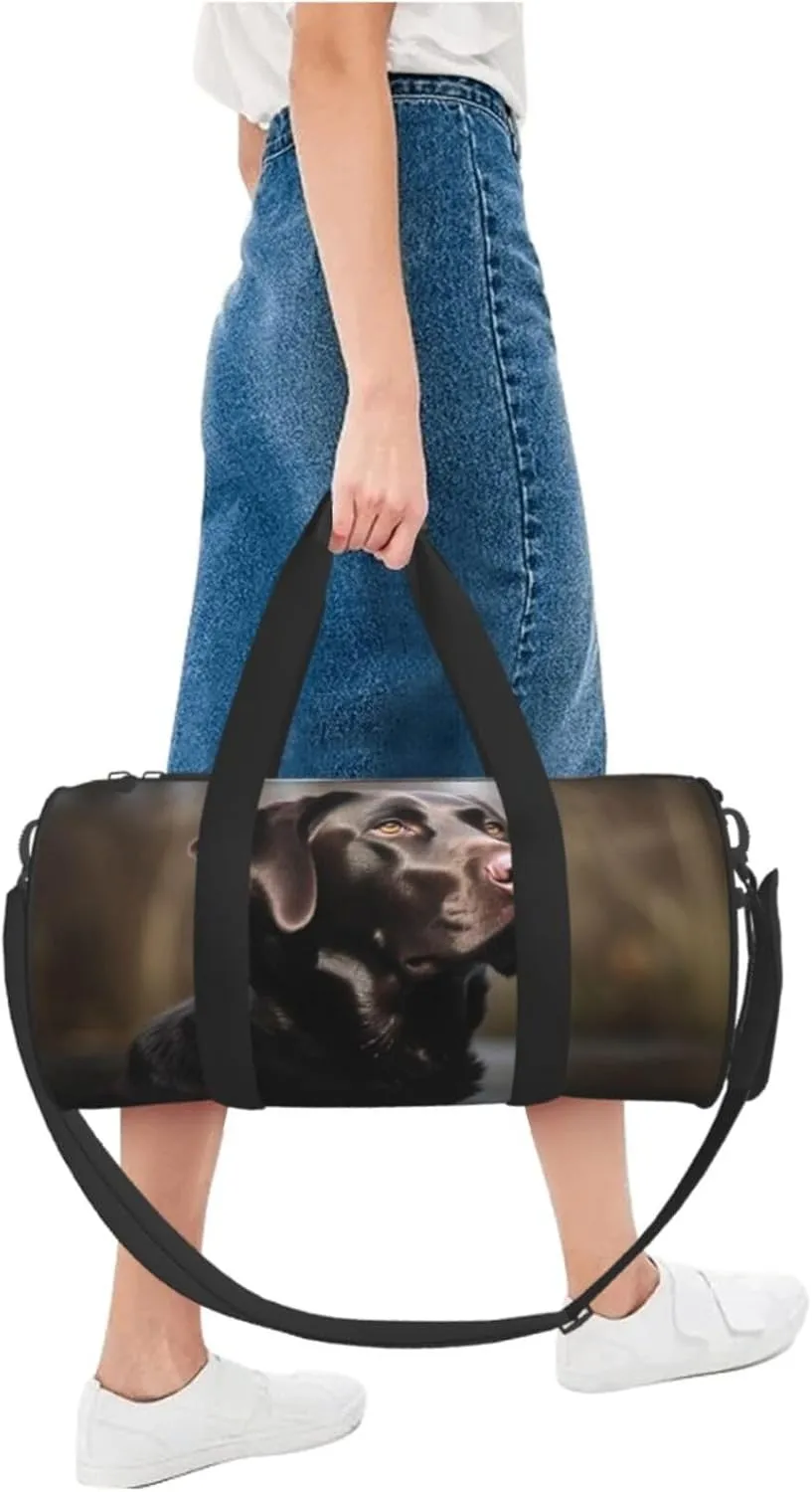 Travel Bag For Women,Labrador Retriever Print Personal Item Duffle Bags,Weekend Travel Duffel Tote Bag,Travel Sport Gym Bag For Men,Airplane Travel Essentials For Flying