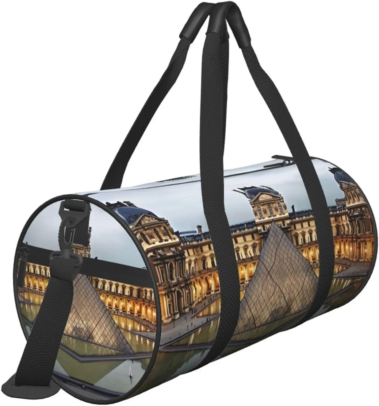 Travel Bag For Women,Louvre Museum In Paris Print Personal Item Duffle Bags,Weekend Travel Duffel Tote Bag,Travel Sport Gym Bag For Men,Airplane Travel Essentials For Flying