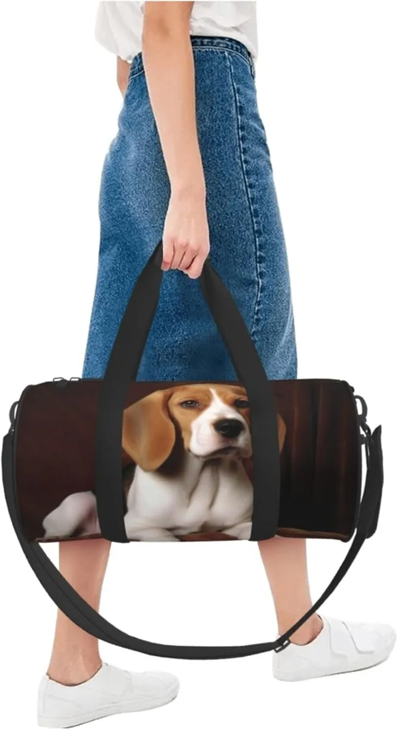 Travel Bag For Women,Ovely Pet Dog Beagle Print Personal Item Duffle Bags,Weekend Travel Duffel Tote Bag,Travel Sport Gym Bag For Men,Airplane Travel Essentials For Flying