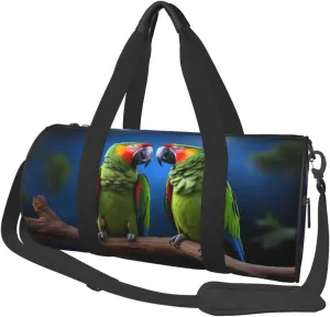 Travel Bag For Women,Parrots Print Personal Item Duffle Bags,Weekend Travel Duffel Tote Bag,Travel Sport Gym Bag For Men,Airplane Travel Essentials For Flying