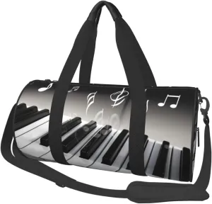 Travel Bag For Women,Piano Music Symbol Print Personal Item Duffle Bags,Weekend Travel Duffel Tote Bag,Travel Sport Gym Bag For Men,Airplane Travel Essentials For Flying