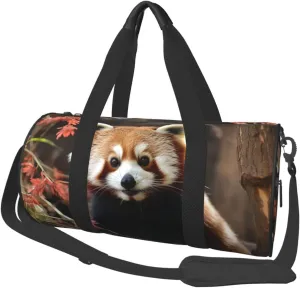 Travel Bag For Women,Red Pandas Print Personal Item Duffle Bags,Weekend Travel Duffel Tote Bag,Travel Sport Gym Bag For Men,Airplane Travel Essentials For Flying