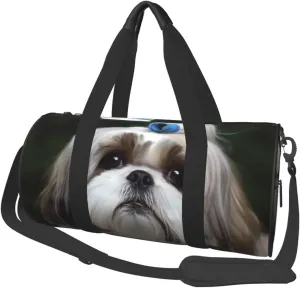 Travel Bag For Women,Shih Tzu Dog Print Personal Item Duffle Bags,Weekend Travel Duffel Tote Bag,Travel Sport Gym Bag For Men,Airplane Travel Essentials For Flying