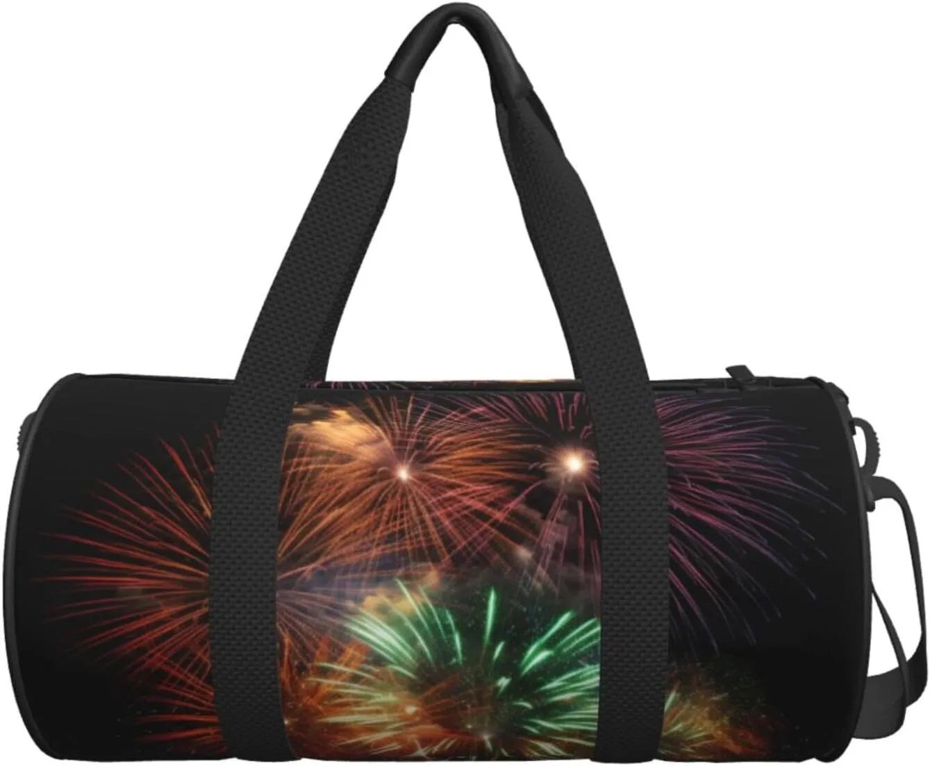 Travel Bag For Women,Splendid Fireworks Print Personal Item Duffle Bags,Weekend Travel Duffel Tote Bag,Travel Sport Gym Bag For Men,Airplane Travel Essentials For Flying