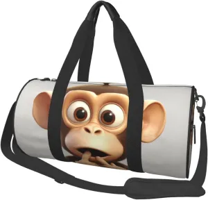 Travel Bag For Women,The Silent Monkey Print Personal Item Duffle Bags,Weekend Travel Duffel Tote Bag,Travel Sport Gym Bag For Men,Airplane Travel Essentials For Flying