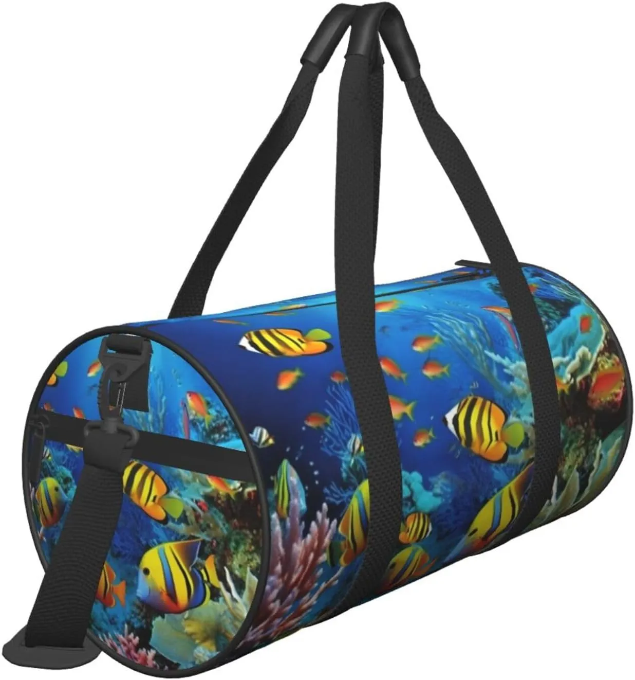 Travel Bag For Women,The Underwater World Tropical Fish Print Personal Item Duffle Bags,Weekend Travel Duffel Tote Bag,Travel Sport Gym Bag For Men,Airplane Travel Essentials For Flying