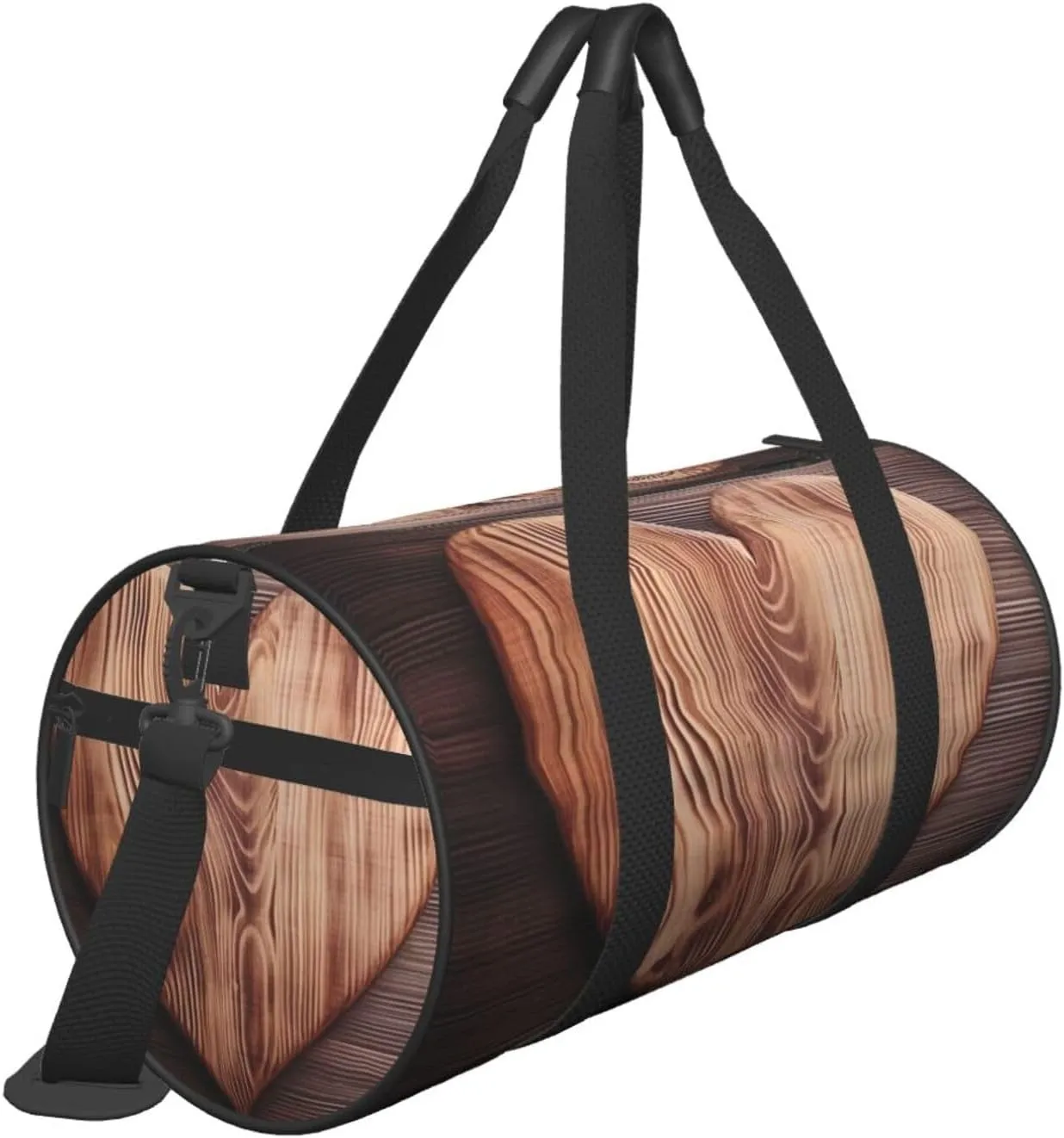 Travel Bag For Women,Wood Heart Print Personal Item Duffle Bags,Weekend Travel Duffel Tote Bag,Travel Sport Gym Bag For Men,Airplane Travel Essentials For Flying
