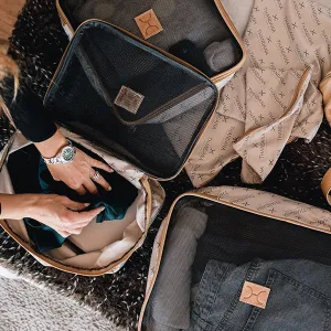 Travel Luggage Organizer Pods 6 piece set | Logo Print