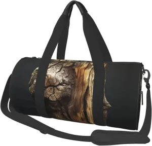 Tree Trunk Travel Duffle Bag for Men Women Sport Gym Bag Foldable Weekender Bag Carry on Overnight Bag for Travel Swimming Basketball