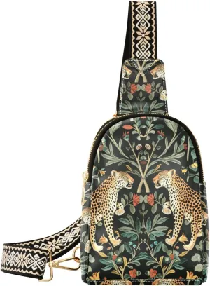 trendy William Morris S Design Leopard bags fanny pack fashion body bag for women for travel