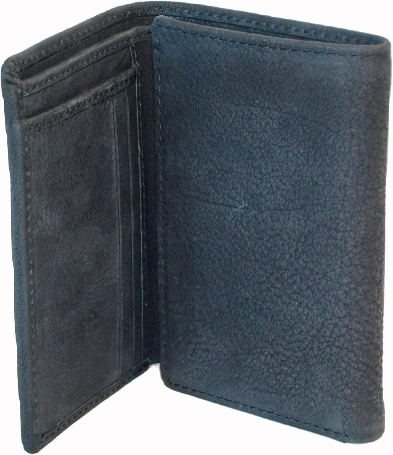 Trifold Premium Leather Wallet for Men with RFID Blocking (Marriott Black)