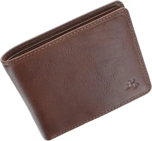 Tuscany Collection FRANCESCA Leather Wallet With RFID Protection TSC46 Black (Tan)