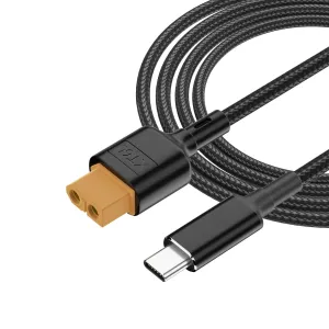 Type-C Male to XT60 Female Charging Cable,XT60 Adapter Cable,XT60 Charging Cable for M7 M6 M6D Charger Fatshark Skyzone FPV Monitor Power