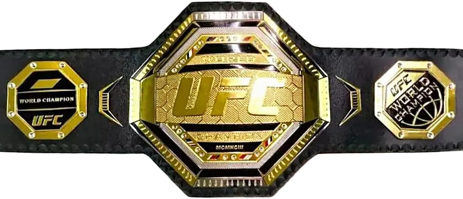 UFC Champion Replica Belt - Commemorative Ultimate Fighting Heavyweight Wrestling Belt - Adult size Boxing Championship Belt