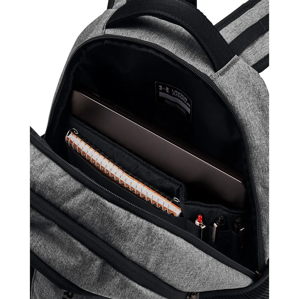 Under Armour Unisex Hustle 6.0 Backpack - Castlerock/Full Heather/Black