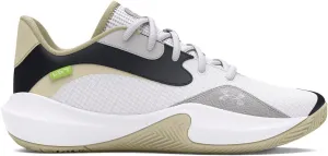 Under Armour Unisex Lockdown 7 Low, (100) White/Silt/White, 10, US