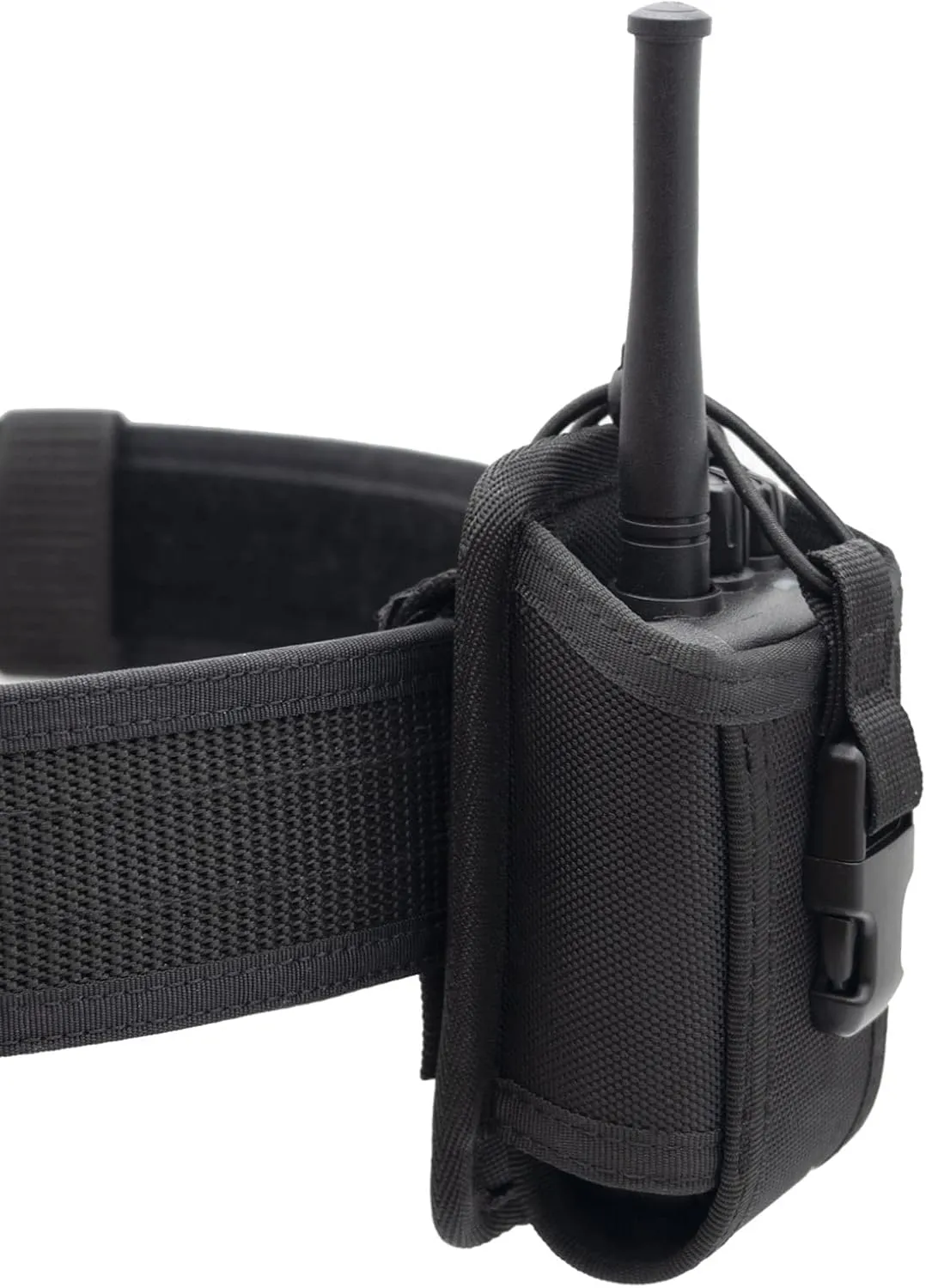 Universal Radio Pouch MOLLE Compact Tactical Radio Holster Holder for Duty Belt MOLLE Vest Walkie Talkies Case Carrier Nylon Carry Bag for Police LE Security Safety Firefighter Rescue Outdoor