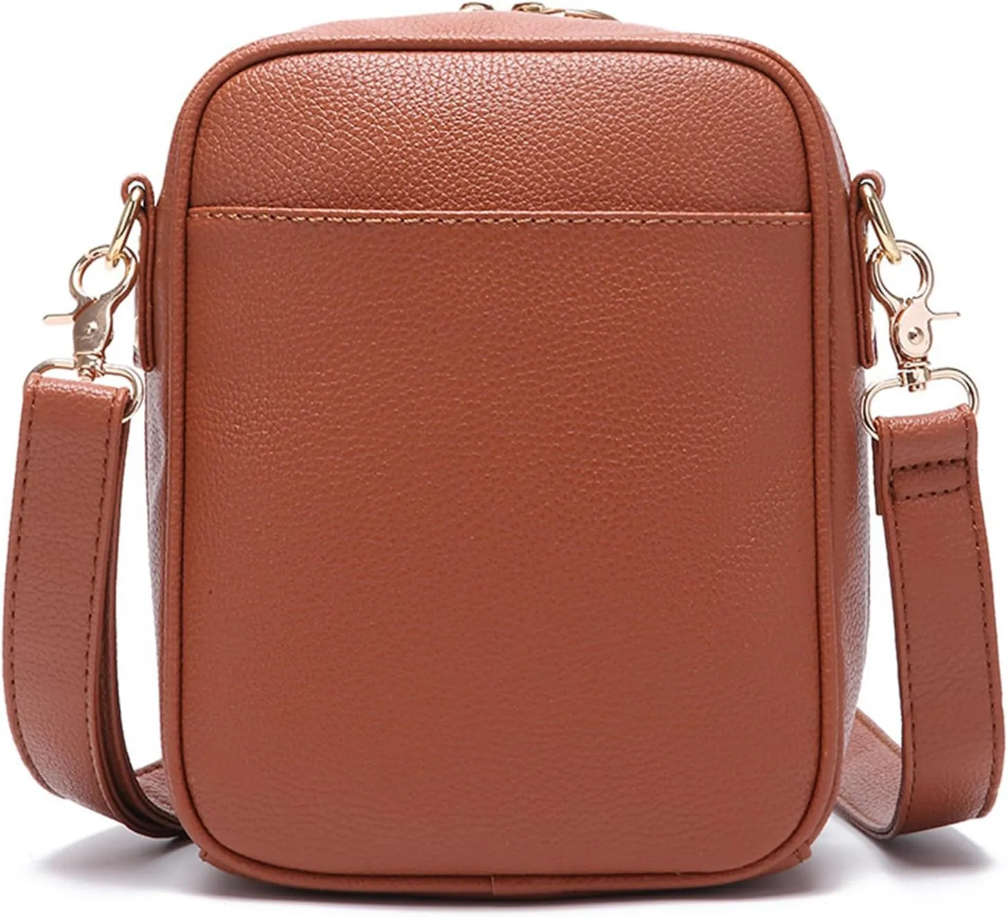 Urvashi Crossbody Bag,Tojoyride Crossbody Leather Bag,4 Colors,2 Large Pockets with Metal Zipper, for Casual Business
