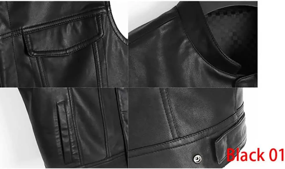 US Flag American Eagle Motorcycle Engine Ride To Live Custom Name PU Leather Vest Coat Jacket For Men US