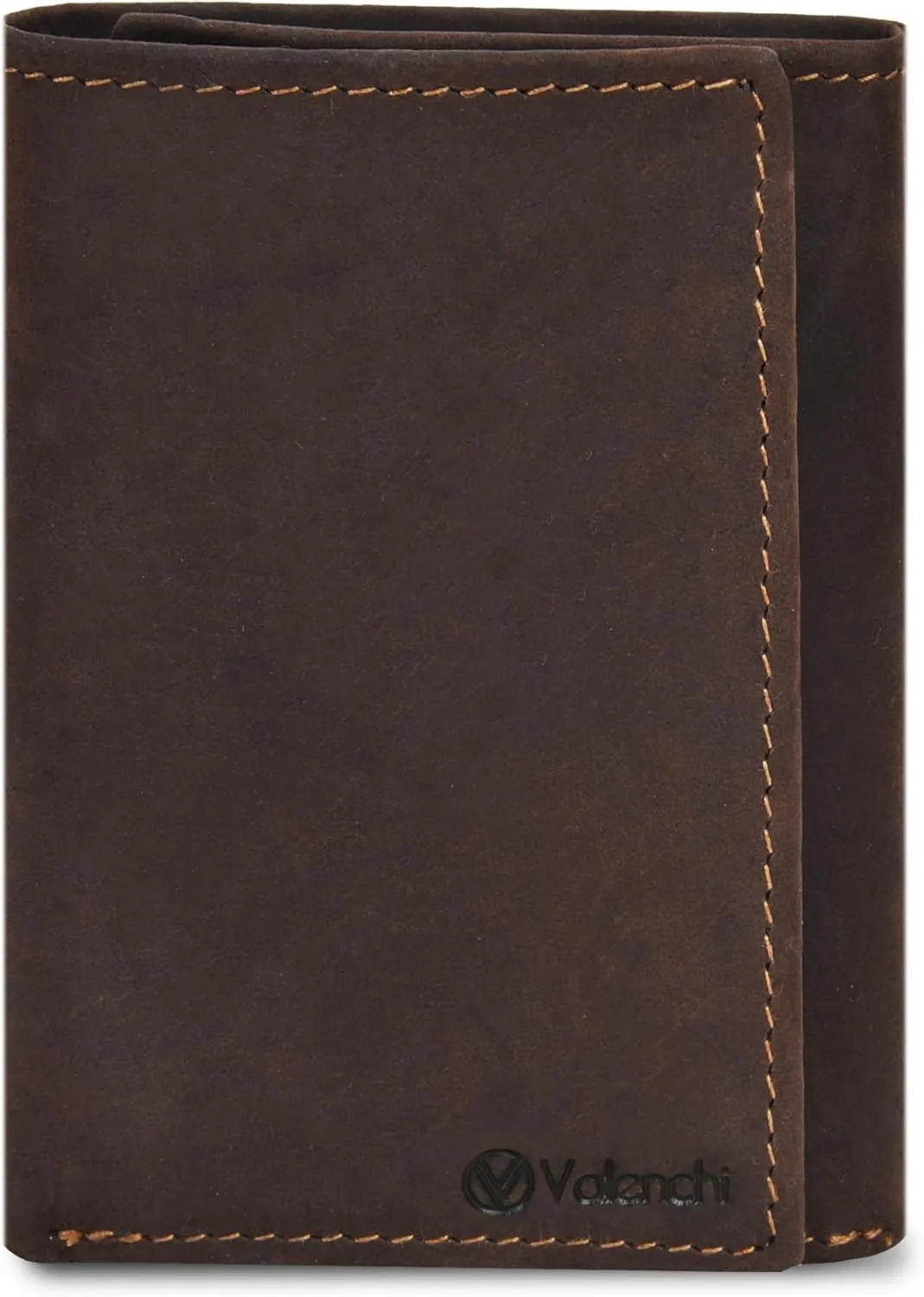 VALENCHI Leather Trifold Wallet For Men - RFID Blocking - 9 Card Slots, 2 Note Compartments & 1 ID Window - Minimalist Design, Slim Wallet - Premium, Fashionable Accessory Gifts for Men, Him