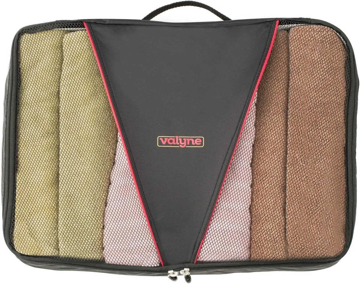 Valyne Packing Cubes 4-pcs Set, Luggage Travel Organizer Bags with a Free Laundry/shoe Bag