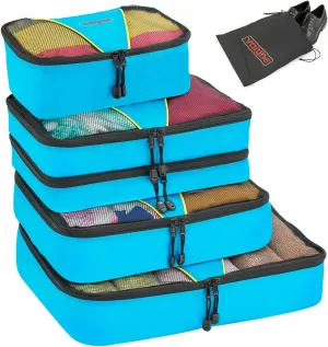 Valyne Packing Cubes 4-pcs Set Luggage Travel Organizer Bags with Free Shoe Bag