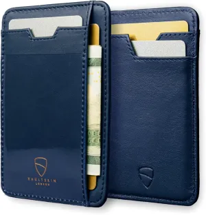 Vaultskin Slim RFID Wallet for Men - Leather Front Pocket Minimalist Card Holder Wallet with ID Window & Gift Box