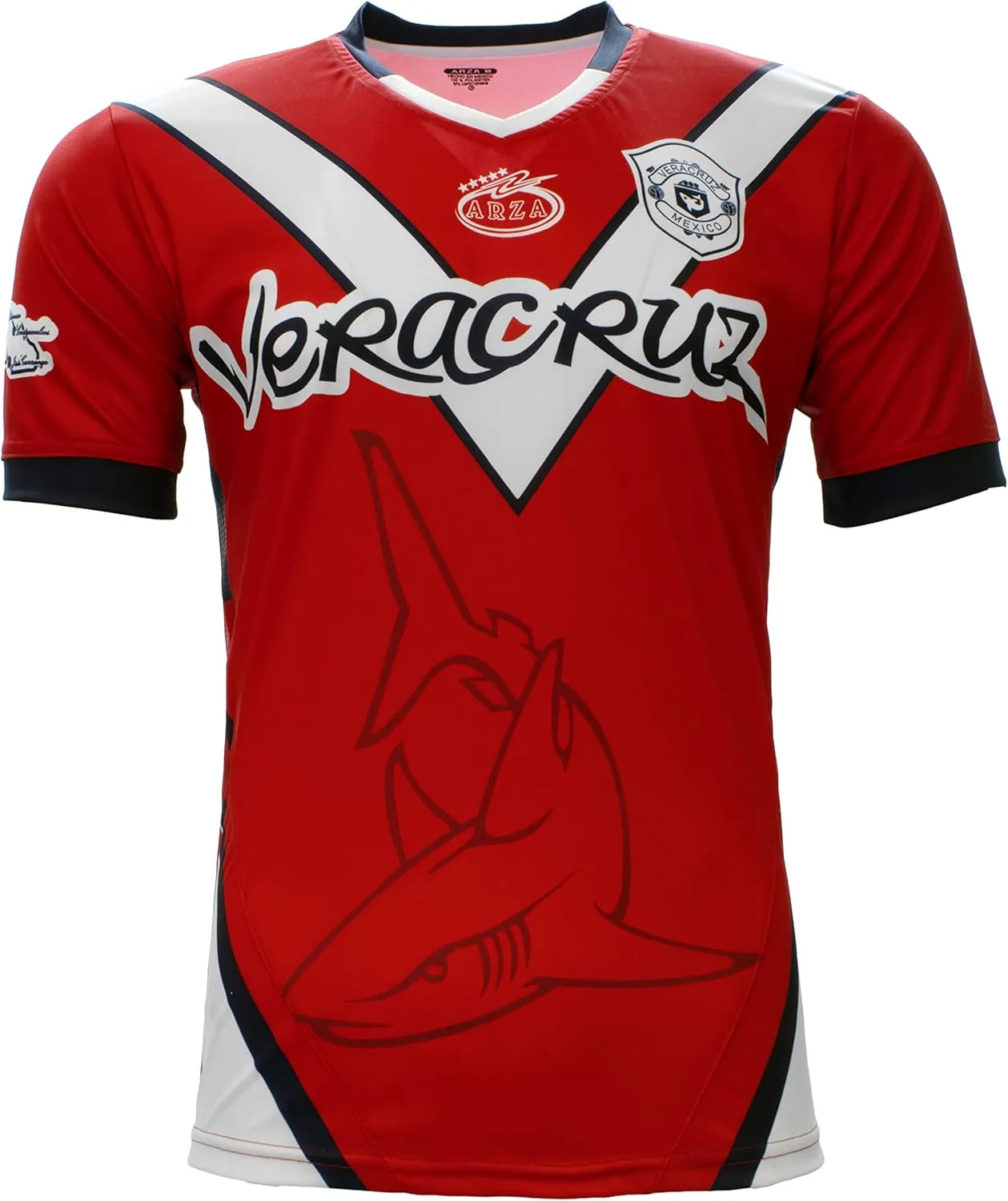 Veracruz Soccer Jersey, Short Sleeve, Home and Away Design, Shark Logo