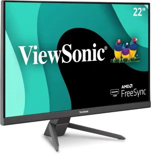 ViewSonic VX2267-MHD 22 Inch 1080p Gaming Monitor with 100Hz, 1ms, Ultra-Thin Bezels, FreeSync, Eye Care, HDMI, VGA, and DP
