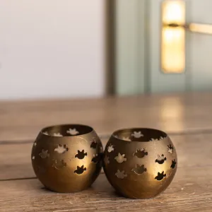 Vintage Brass Tealight Holders