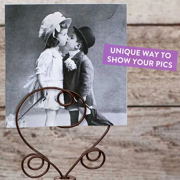 Vintage Doorknob Photo Holder, Set of 2