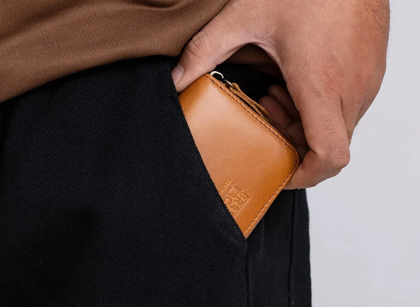 Vintage Full Top Grain Leather Wallet RFID Blocking Multi Card Case with Zipper Pocket Card Holder for Men Women Gift Box