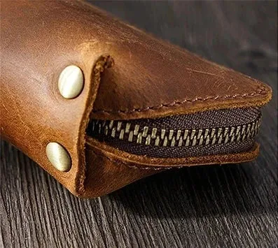 Vintage Style Leather | Pen Case