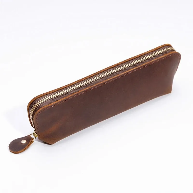 Vintage Style Leather | Pen Case