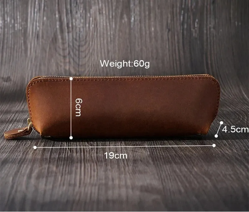Vintage Style Leather | Pen Case