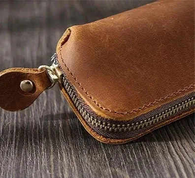 Vintage Style Leather | Pen Case