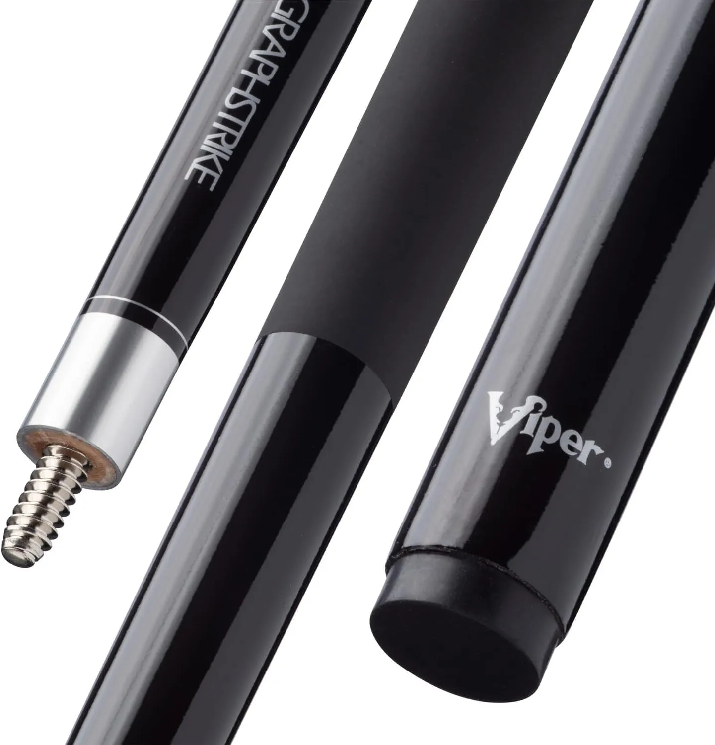 Viper Graphstrike 58" 2-Piece Fiberglass Graphite Composite Billiard/Pool Cue