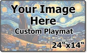 Vispronet Custom 14in x 24in Card Playing Mat - Create Your Own Design & Upload Your Own Image - High Resolution Playmat with Cardboard Playmat Tube