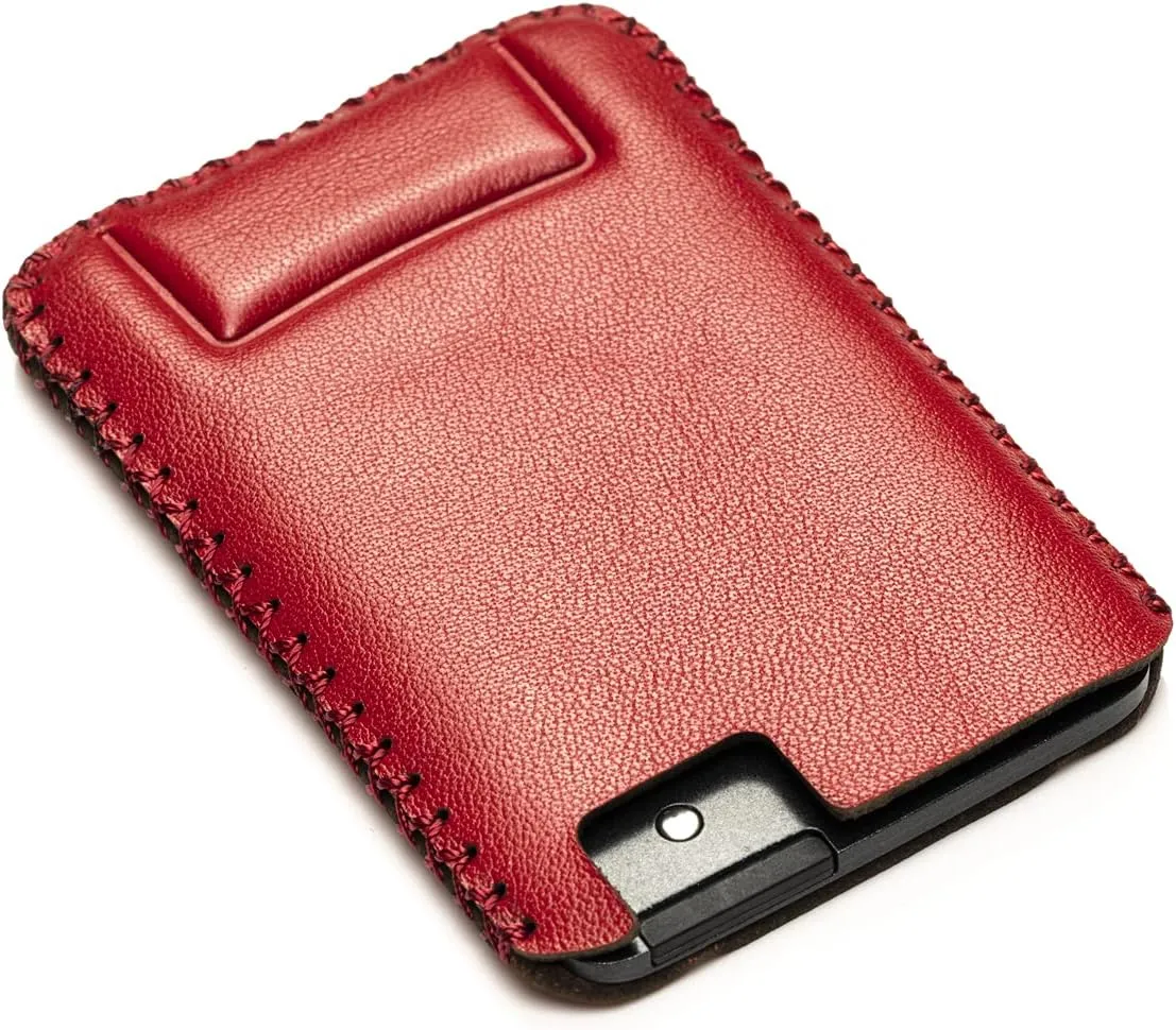 Vitodeco Leather Keyless SMARTACCESS Key Card Case Compatible with Lexus LX570, LS460, LX600 (Red)